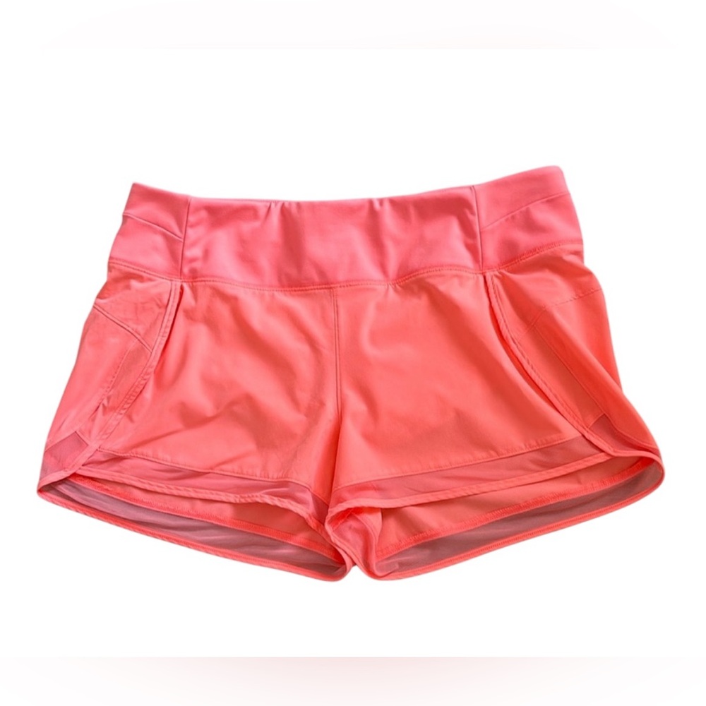 CALIA by Carrie Underwood Stay The Path Neon Coral Shorts With Liner Siz…